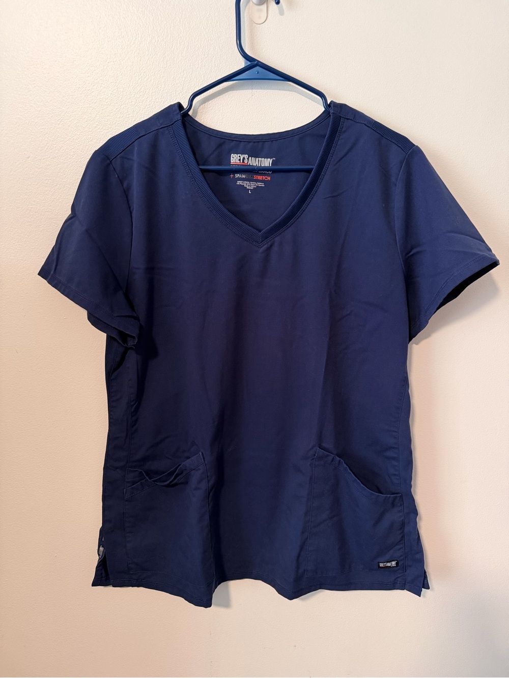 Grey's Anatomy Dark Navy V-Neck Scrub Top